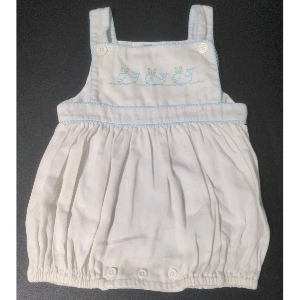 Orient Expressed Baby Girl White & Blue Whale Bubble. Size 1 ( 12 Months)